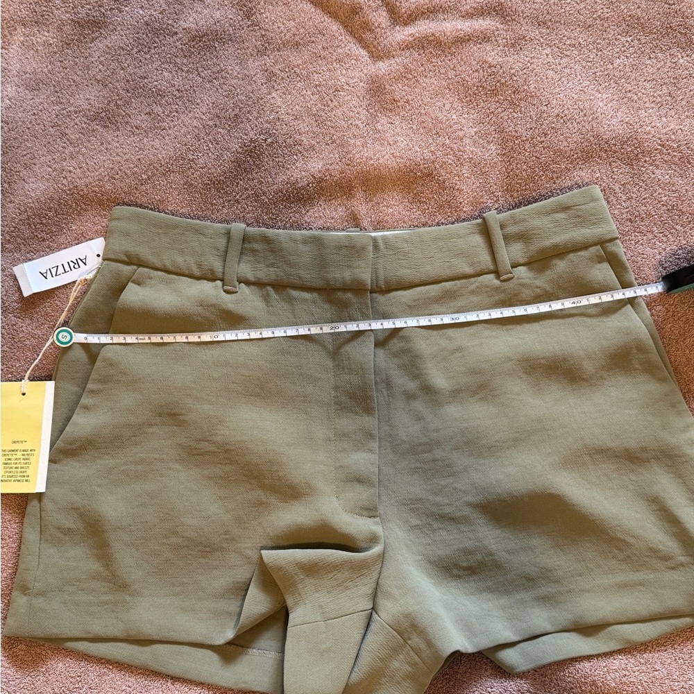 Aritzia Wilfred Anthem Shorts | Green Tailored Shorts | Size 12 | NWT - Picture 8 of 16